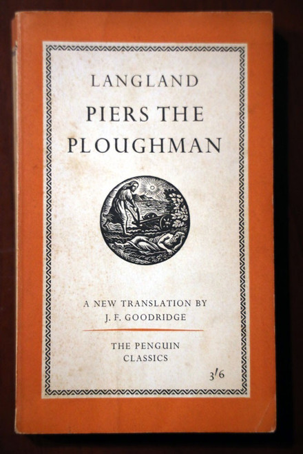 Piers the Ploughman by William Langland 1960 Penguin Books Vintage Paperback