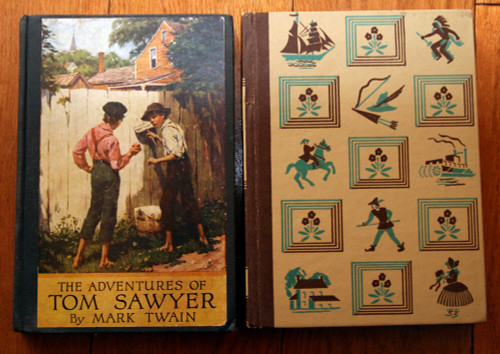 2 ADVENTURES OF TOM SAWYER by Mark Twain 1938 Harper & Brothers + 1944 Whitman 