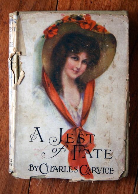A Jest of Fate by Charles Carvice 1904 HC/DJ Rare Antique Book A.L. Burt Ex-Lib