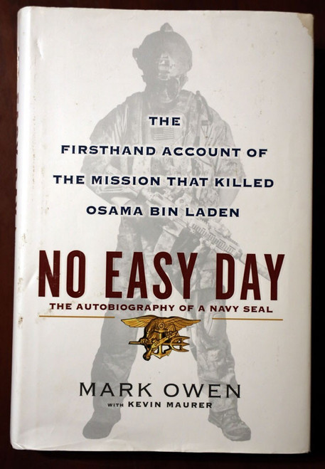 NO EASY DAY by Mark Owen AUTOBIOGRAPHY OF A NAVY SEAL HC/DJ 2012 1st Printing
