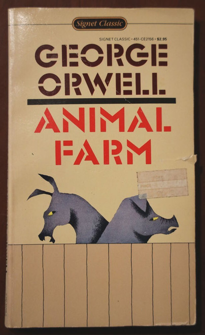ANIMAL FARM by George Orwell (c. 1946) Vintage Signet Paperback 58th Printing
