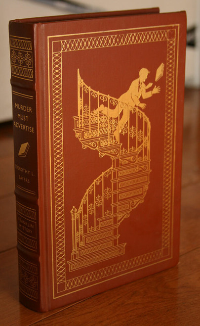 MURDER MUST ADVERISE by Dorothy L. Sayers Franklin Library Mystery 1989 Leather