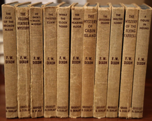 Lot of 11 Frank W. Dixon Books HARDY BOYS Clue of Broken Blade, Yellow Feather +