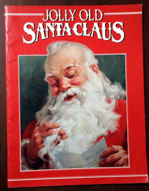 JOLLY OLD SANTA CLAUS 1984 George Hinke Art Christmas Book - IDEALS Paperback