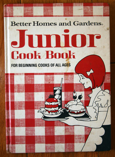 Better Homes and Gardens JUNIOR COOKBOOK 1972 Vintage 3rd Edition 1st Printing