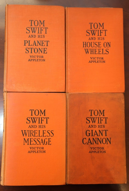 TOM SWIFT Book Lot Victor Appleton Planet Stone House on Wheels Wireless Message