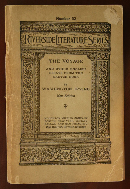 THE VOYAGE by Washington Irving - Riverside Literature Series No. 52 (1923)