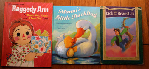 Raggedy Ann Thank You Please and I Love You Book 1977 + Mama's Little Duckling +