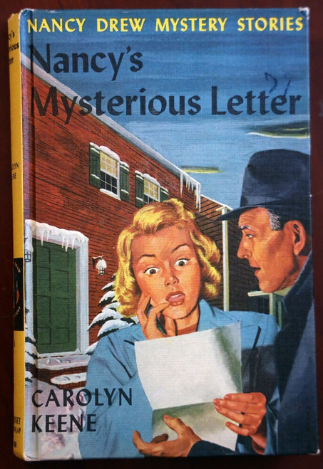Nancy's Mysterious Letter by CAROLYN KEENE #8 Nancy Drew Mystery 1932 Yellow HC