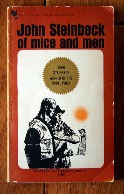 Of Mice and Men by John Steinbeck 1963 Vintage Bantam Classic Paperback FC240
