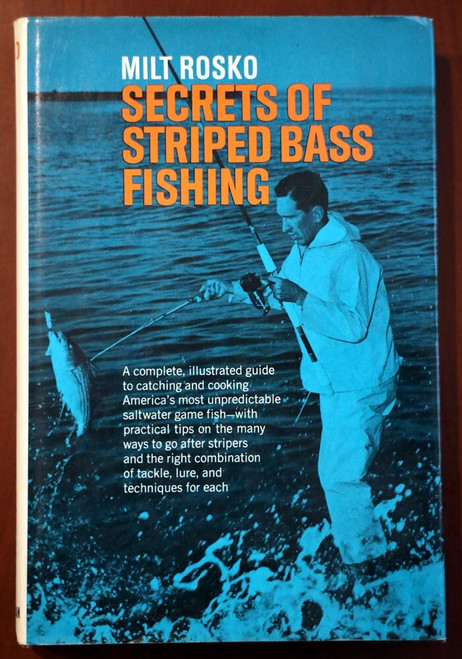 Secrets of Striped Bass Fishing - Milt Rosko 1966 1st Print Salt Water Game Fish