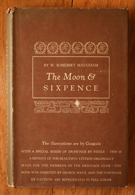 The Moon & Sixpence by W. Somerset Maugham 1941 Heritage Reprints HC/DJ Vintage