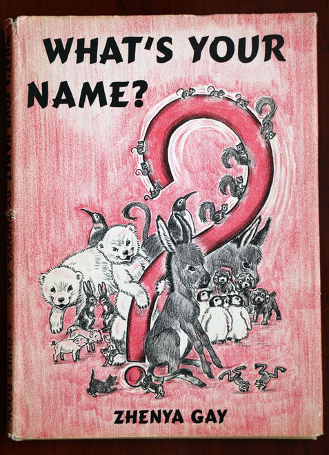 What's Your Name? by Zhenya Gay 1955 HC/DJ Viking Press Vintage Children's Book