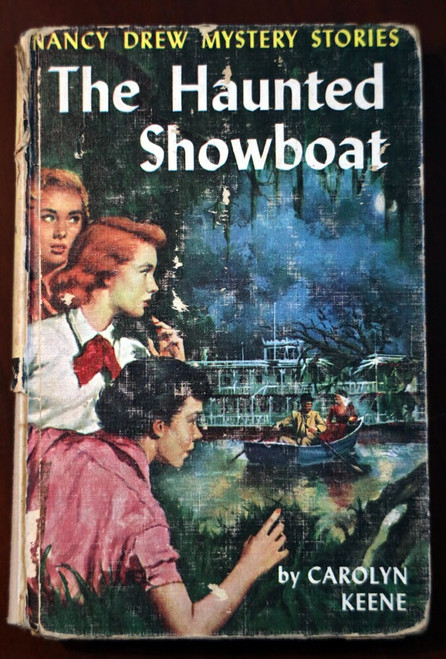 The Haunted Showboat by Carolyn Keene Nancy Drew #35 Yellow Hardcover 1957