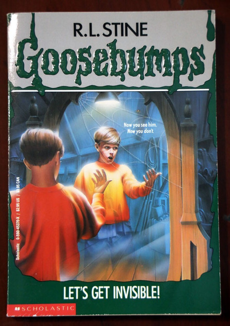GOOSEBUMPS: Let's Get Invisible! by R.L. Stine #6 Scholastic Paperback 1st/8th