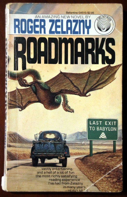 Roadmarks by Roger Zelazny 1986 Vintage Paperback Sci-Fi Science Fiction Novel