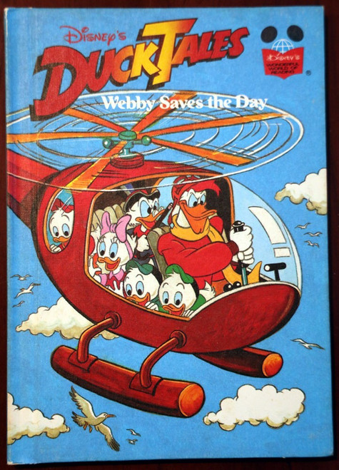 Walt Disney's DUCK TALES Webby Saves the Day 1989 Random House Hardcover Vintage