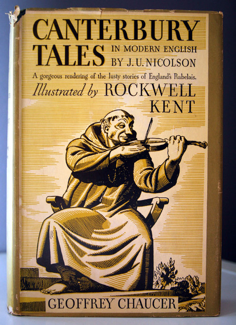 CANTERBURY TALES by Chaucer - Illustrated by Rockwell Kent 1934 HC/DJ Nicolson