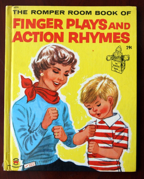 The Romper Room Book of FINGER PLAYS AND ACTION RHYMES 1955 Vintage Wonder Books