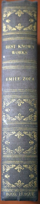The Best Known Works of EMILE ZOLA 1941 Book League of America BRB Blue Ribbon