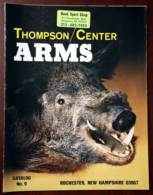 Thompson/Center ARMS Catalog No. 9 Sporting Firearms/RIFLES/PISTOLS Rochester NH