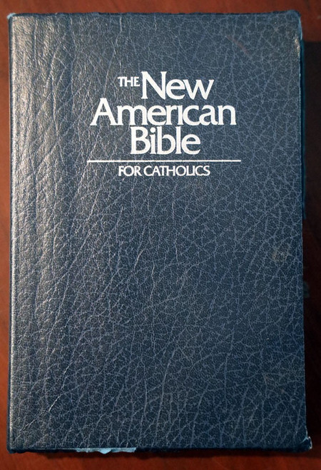 New American Bible for Catholics 2402BL Red Letter Ed. 1986 World Official Blue