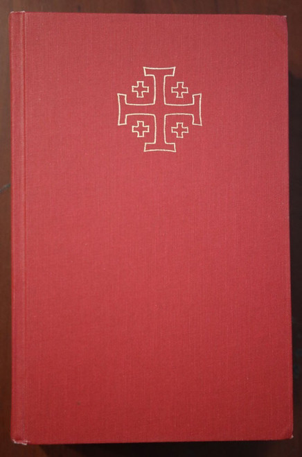 THE JERUSALEM BIBLE Reader's Edition 1968 Vintage Doubleday Bible Red Hardcover