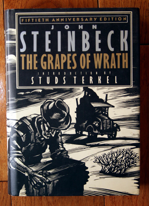 The Grapes of Wrath by John Steinbeck 50th Anniversary Edition 1989 HC/DJ