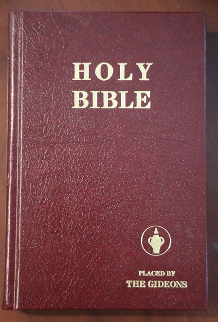 GIDEONS International HOLY BIBLE 1985 Red Hardcover Vintage New King James NKJV