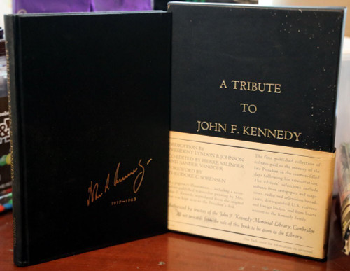 A Tribute to John F. Kennedy 1964 Encyclopedia Britannica Hardcover w. Slipcase