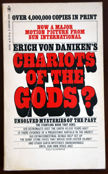 Chariots of the Gods? by Erich von Daniken 1974 Vintage Paperback 43rd Printing