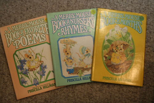 A Merry-Mouse Children's Book Lot by Priscilla Hillman Vintage HC/DJ Poems Rhyme