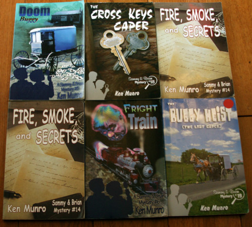 Lot of 6 KEN MUNRO Books OOP Child's Mystery Series # 5, 6, 14, 18 ,19 SIGNED