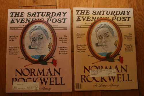 The Saturday Evening Post Jan/Feb + Feb 1979 Issues NORMAN ROCKWELL Covers