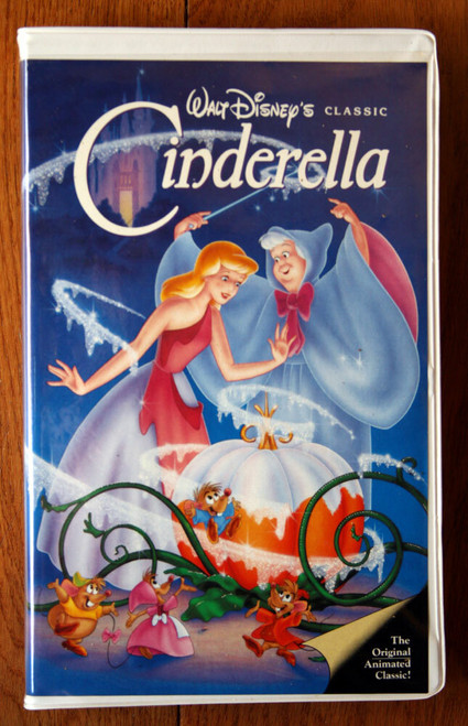 Walt Disney's CINDERELLA VHS Tape "Black Diamond" Edition #410 Classic