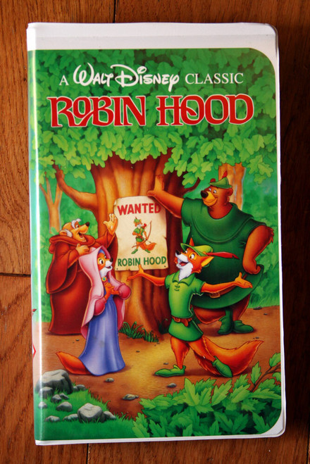 Walt Disney's ROBIN HOOD VHS Tape "Black Diamond" Edition #1189 Classic