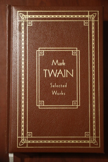 MARK TWAIN Selected Works 1990 Gramercy Books Leather-Bound Collectible Book
