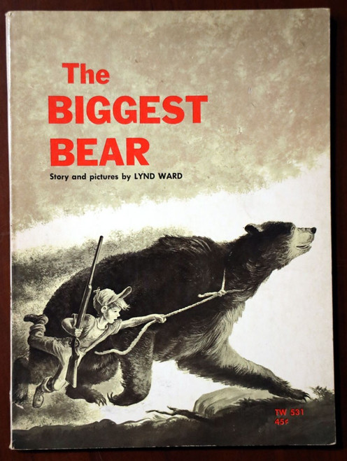 The Biggest Bear by Lynd Ward 1963 1st Printing Vintage Scholastic Paperback