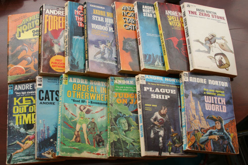 Lot of 14 Vintage Paperback Books by ANDRE NORTON Science Fiction/Fantasy