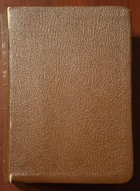 HOLY BIBLE KJV 1989 LDS Church of Latter-Day Saints Faux Brown Leather Vintage