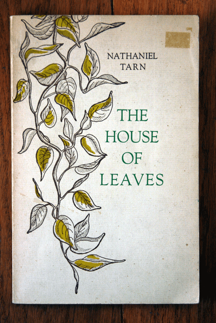 The House of Leaves - Nathaniel Tarn 1976 Vintage Paperback POETRY Black Sparrow