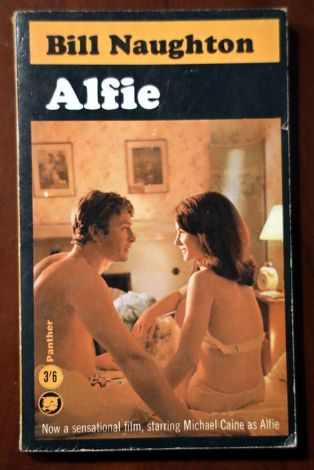 ALFIE by Bill Naughton 1966 Vintage Paperback Michael Caine Film Cover MOVIE