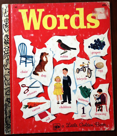 WORDS - Selma Lola Chambers #45 Vintage Little Golden Book 1975 Gertrude Elliott
