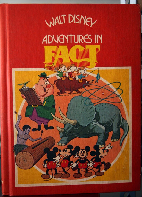 Walt Disney ADVENTURES IN FACT 1977 Vintage Golden Press Hardcover Book