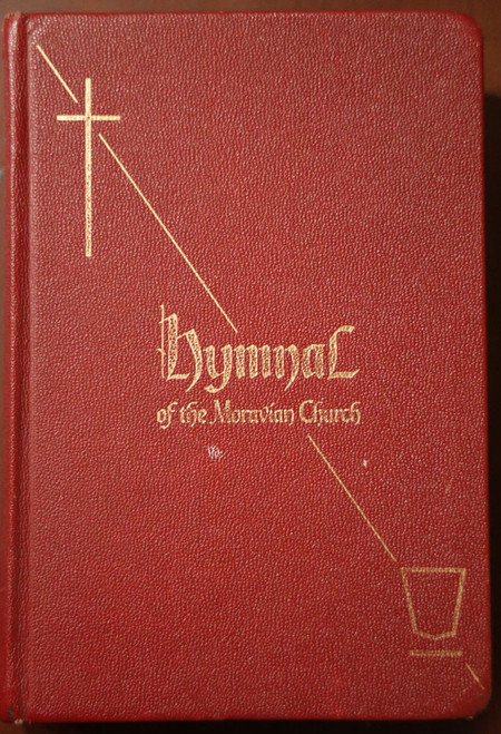 HYMNAL of the Moravian Church 1979 Red Leather MUSIC Songbook Religious