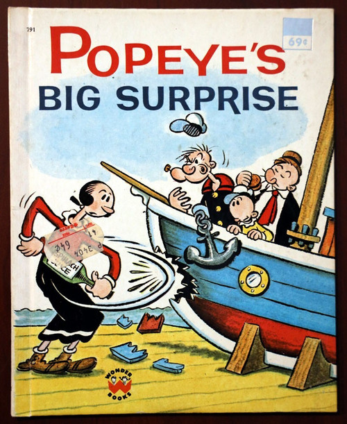 POPEYE'S BIG SURPRISE by Barbara Waring/Bud Sagendorf 1978 Wonder Books #791