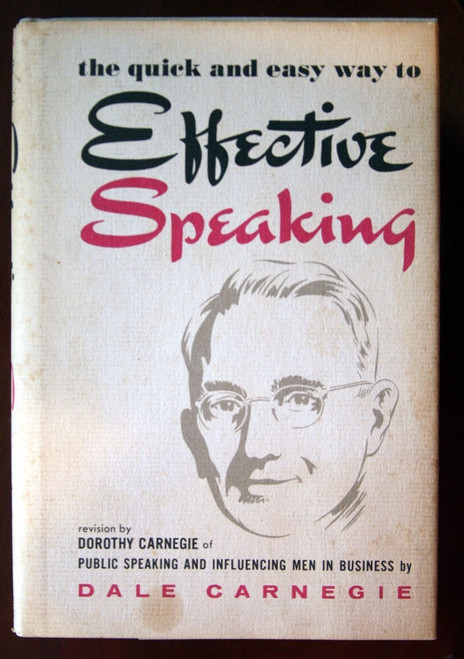 Quick & Easy Way to EFFECTIVE SPEAKING by Dale Carnegie 1984 HC/DJ Vintage Book