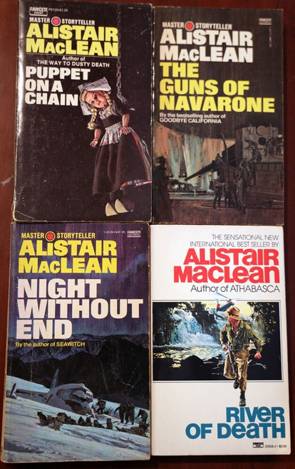 ALISTAIR MACLEAN Book Lot Night Without End, Guns of Navarone, Puppet on a Chain