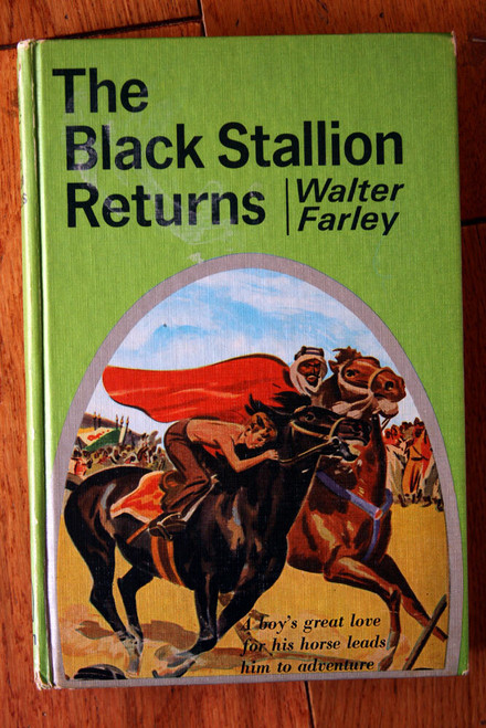 The Black Stallion Returns by Walter Farley 1945 Random House Green Hardcover
