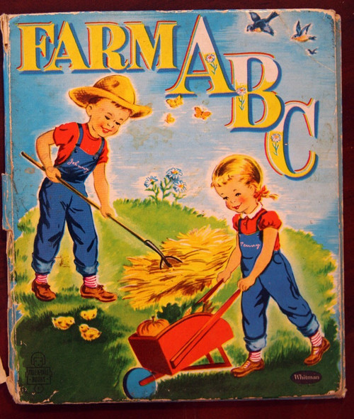 FARM ABC by Patricia Lynn & Gladys Turley Michell 1954 Whitman Tell-A-Tale 2658